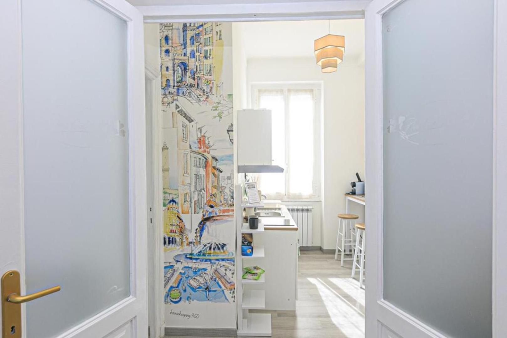 Plein Ciel - Attico Vicino Al Centro - Parcheggio Privato Apartment เจนัว ภายนอก รูปภาพ